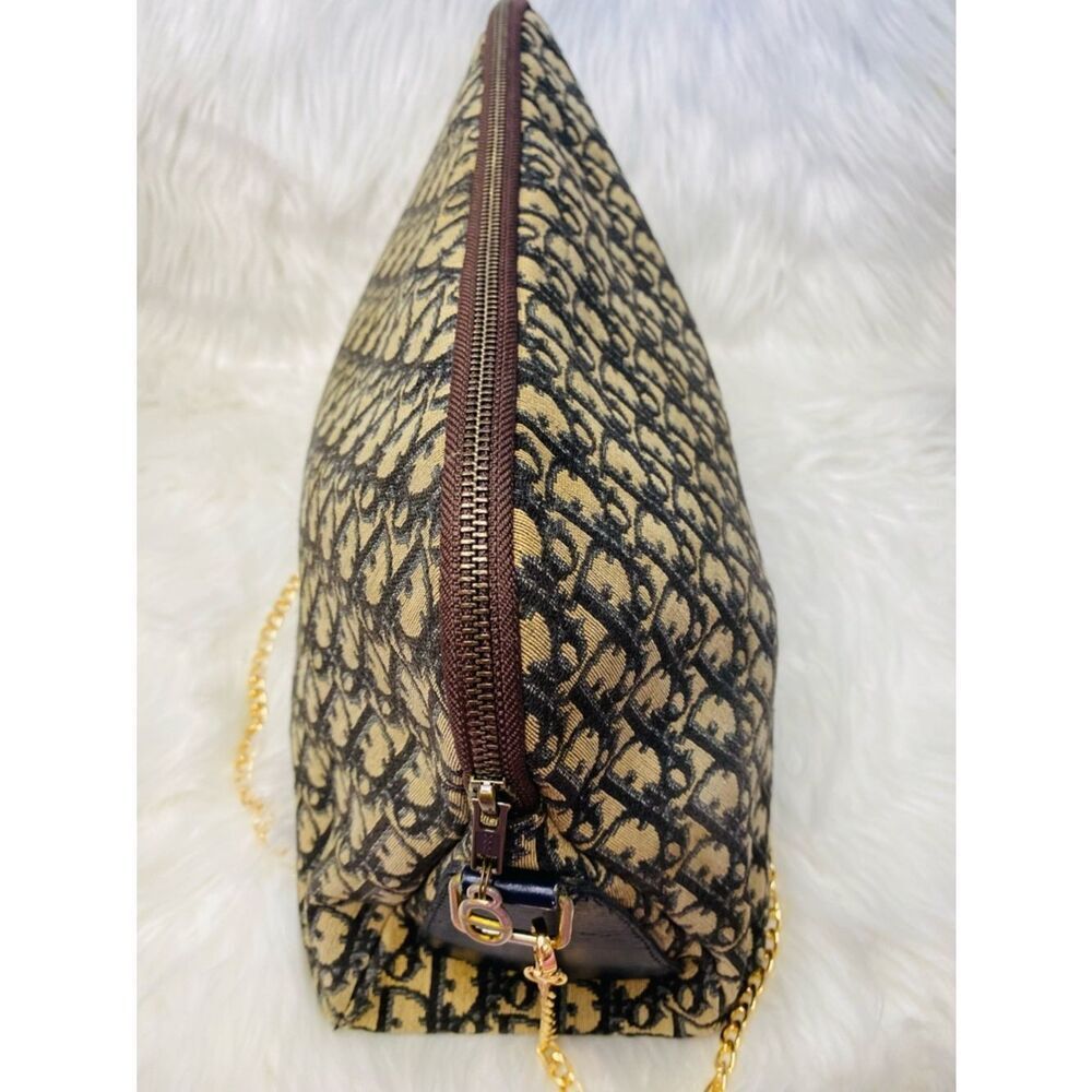 Dior Navy Monogram Trotter/Oblique Diorissmo Messenger Crossbody Bag. Authentic - Picture 12 of 16
